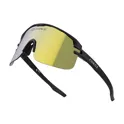 sunglasses FORCE EPIC,black, yellow mirror lens