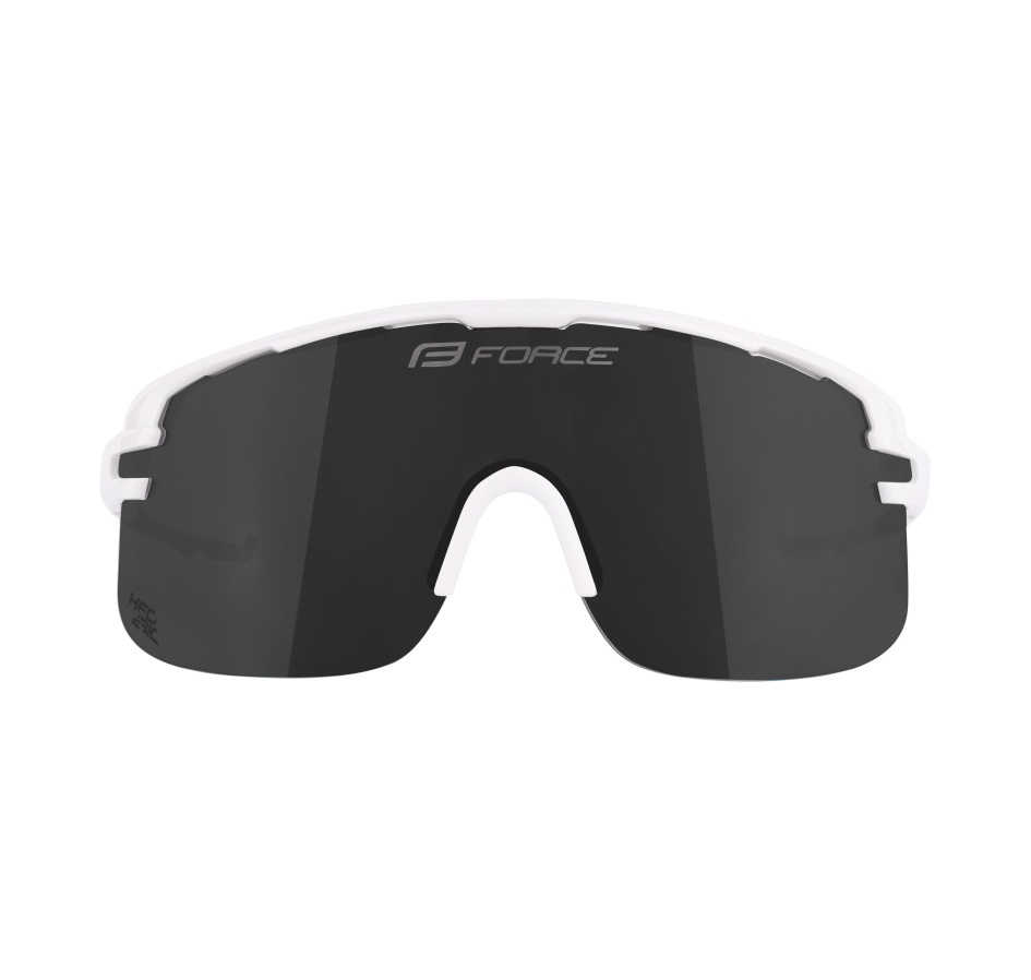 sunglasses FORCE EPIC,white, black mirror lens