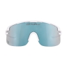 sunglasses FORCE EPIC,white, blue mirror lens