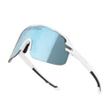 sunglasses FORCE EPIC,white, blue mirror lens