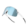 sunglasses FORCE EPIC,white, blue mirror lens