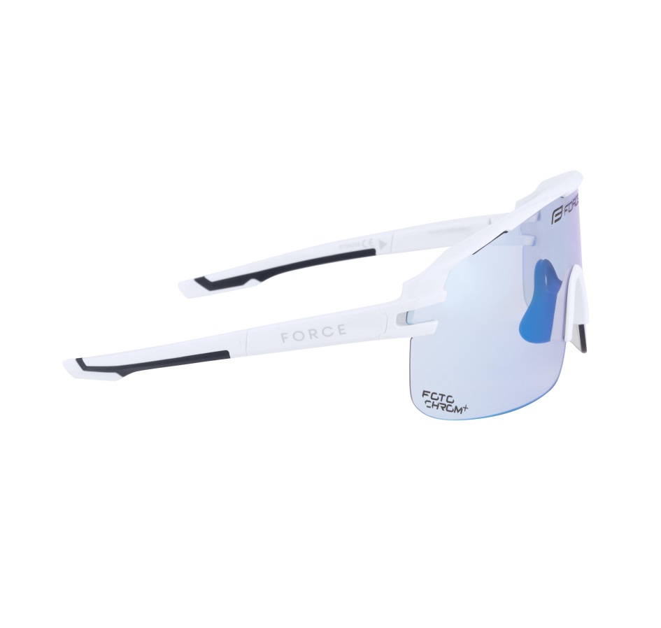 sunglasses FORCE EPIC,white,blue photochromic lens