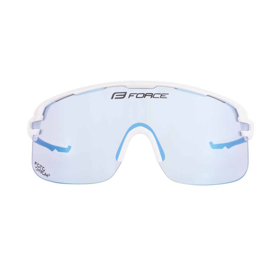 sunglasses FORCE EPIC,white,blue photochromic lens