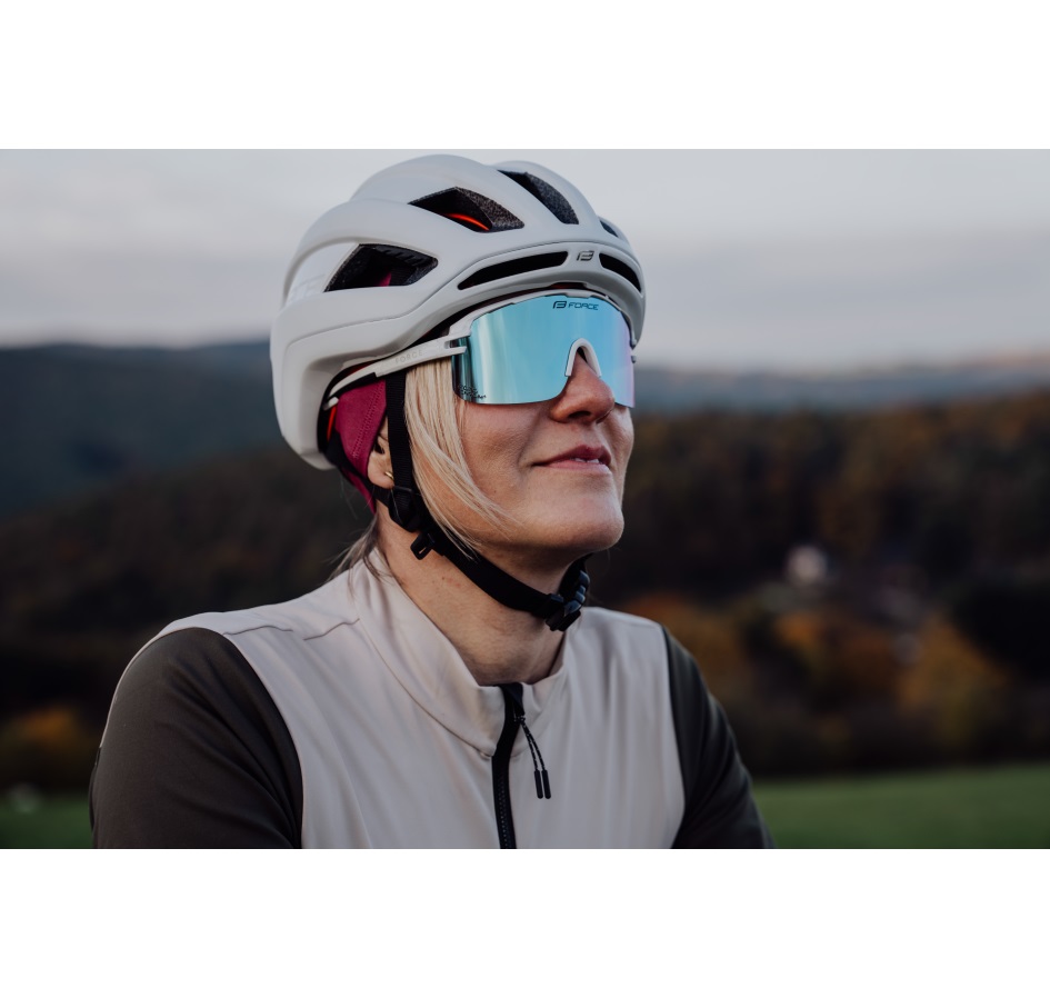 sunglasses FORCE EPIC,white,blue photochromic lens