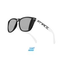 sunglasses FORCE FREE black-white,laser black lens