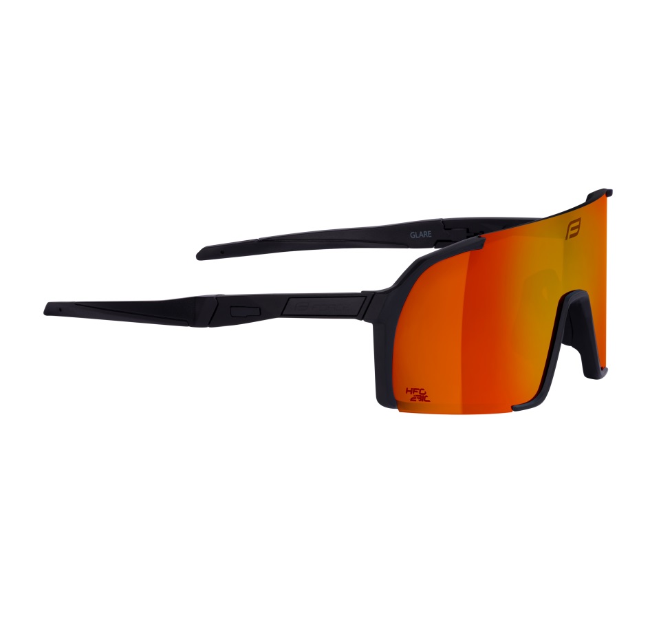 sunglasses FORCE GLARE black,red mirror lens