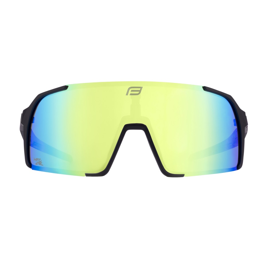 sunglasses FORCE GLARE black, yellow mirror lens