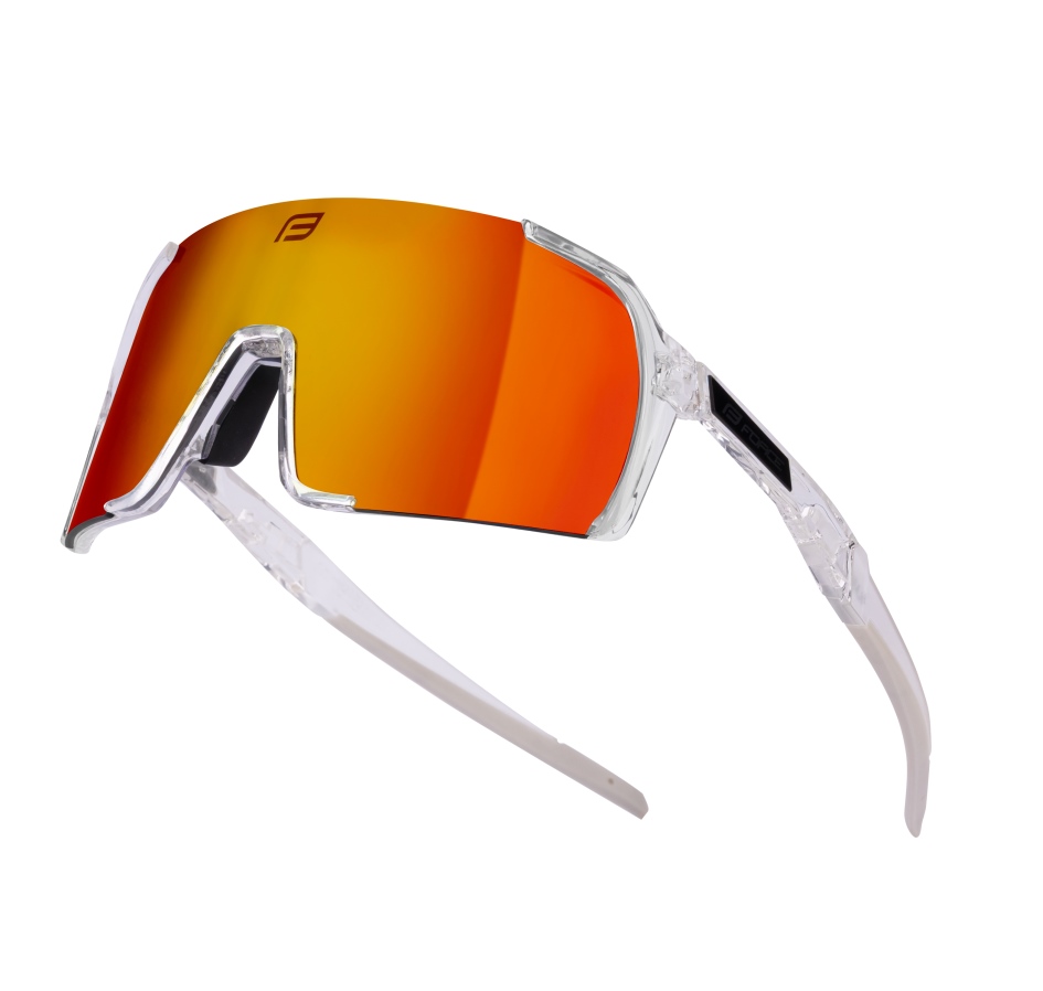 sunglasses FORCE GLARE transparent,red mirror lens