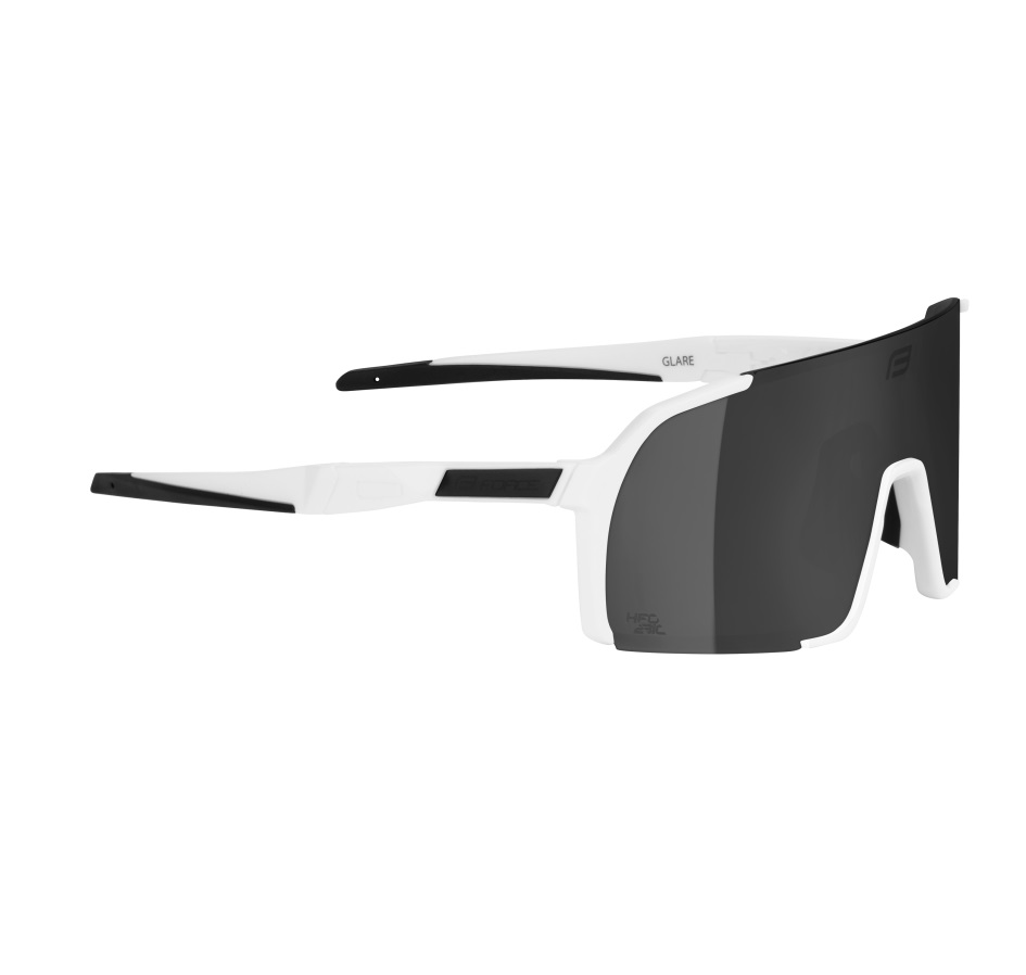sunglasses FORCE GLARE white, black mirror lens