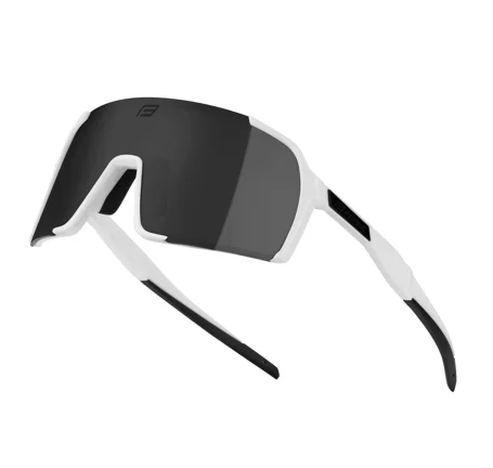 sunglasses FORCE GLARE white, black mirror lens