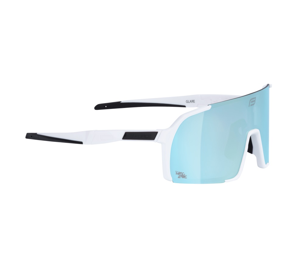 sunglasses FORCE GLARE white, blue mirror lens