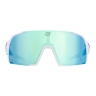 sunglasses FORCE GLARE white, blue mirror lens