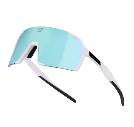 sunglasses FORCE GLARE white, blue mirror lens