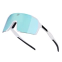 sunglasses FORCE GLARE white, blue mirror lens