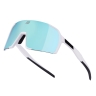 sunglasses FORCE GLARE white, blue mirror lens