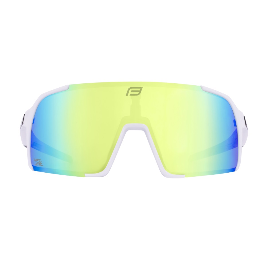 sunglasses FORCE GLARE white, yellow mirror lens