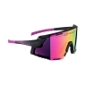 sunglasses FORCE GRIP, blk-pink, pink revo lens