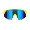 sunglasses FORCE GRIP, fluo, blue revo lens