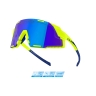 sunglasses FORCE GRIP, fluo, blue revo lens