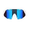 sunglasses FORCE GRIP, white, blue revo lens