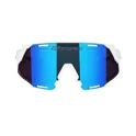 sunglasses FORCE GRIP, white, blue revo lens