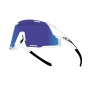 sunglasses FORCE GRIP, white, blue revo lens