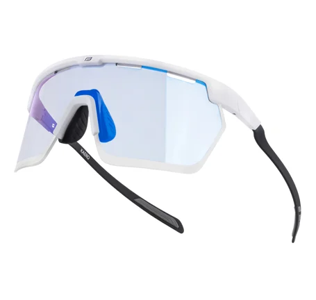 sunglasses FORCE KAERO white, blue photoch. lens