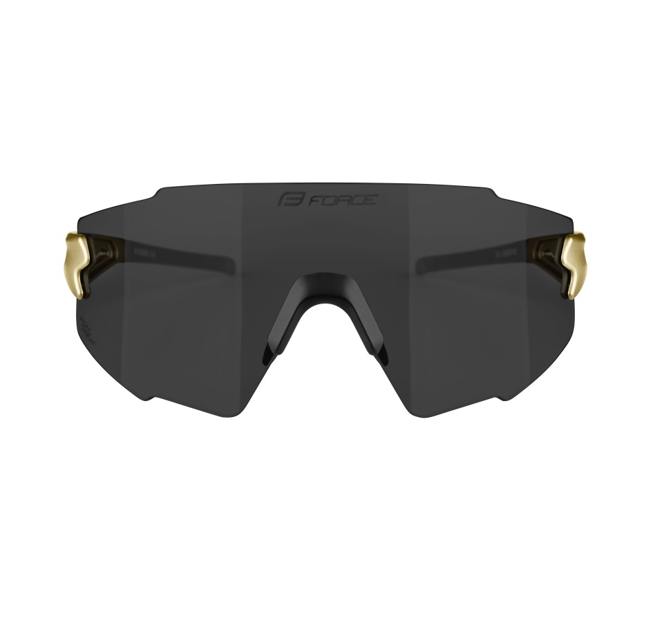 sunglasses FORCE MANTRA gold, black mirror lens