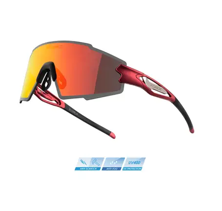 sunglasses FORCE MANTRA red, red polarized lens