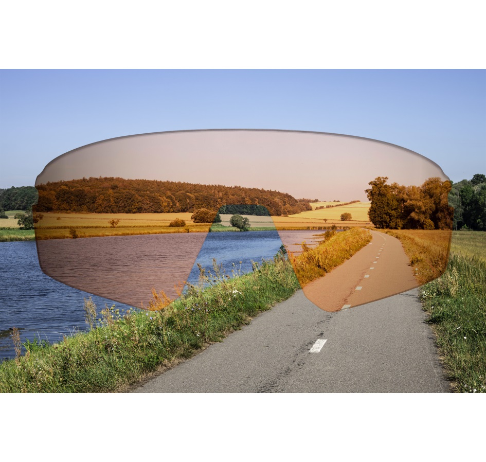 sunglasses FORCE MANTRA white, purple mirror lens