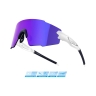 sunglasses FORCE MANTRA white, purple mirror lens