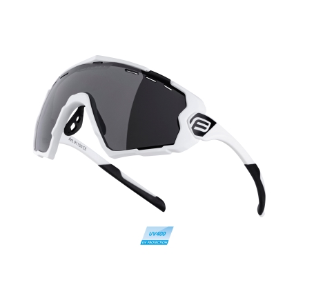 sunglasses FORCE OMBRO white matt, black lens