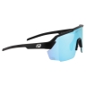 sunglasses FORCE PULSE black, blue mirr. lens