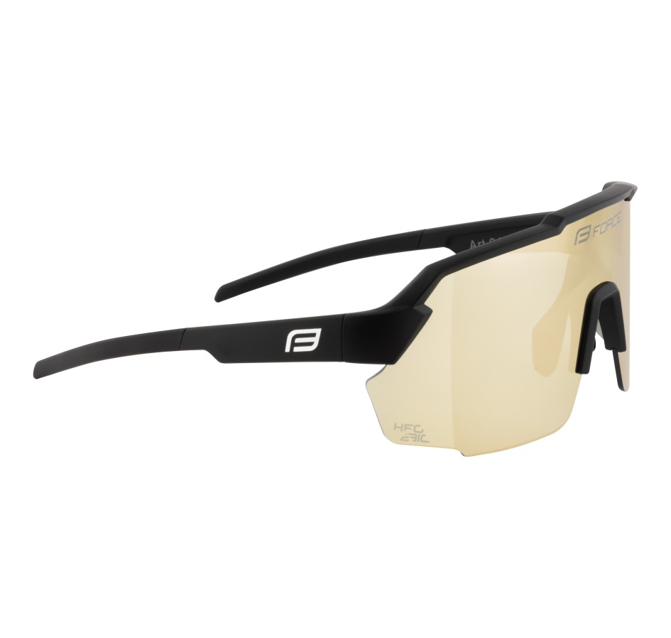 sunglasses FORCE PULSE black, yellow bright lens