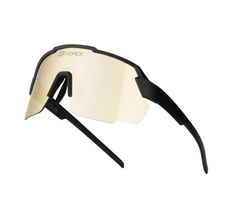 sunglasses FORCE PULSE black, yellow bright lens