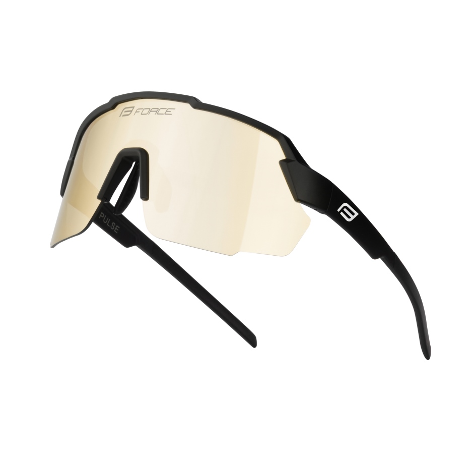 sunglasses FORCE PULSE black, yellow bright lens
