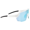 sunglasses FORCE PULSE white, blue mirr. lens