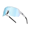 sunglasses FORCE PULSE white, blue mirr. lens