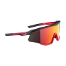 sunglasses FORCE SONIC,black-red, red mirr. lens