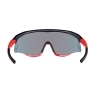 sunglasses FORCE SONIC,black-red, red mirr. lens