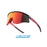 sunglasses FORCE SONIC,black-red, red mirr. lens