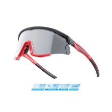 sunglasses FORCE SONIC,blk-red, photochromic lens