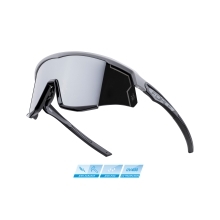 sunglasses FORCE SONIC, grey-blk, black mirr. lens