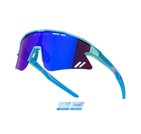 sunglasses FORCE SPECTER turq.-blue,blue mirr lens