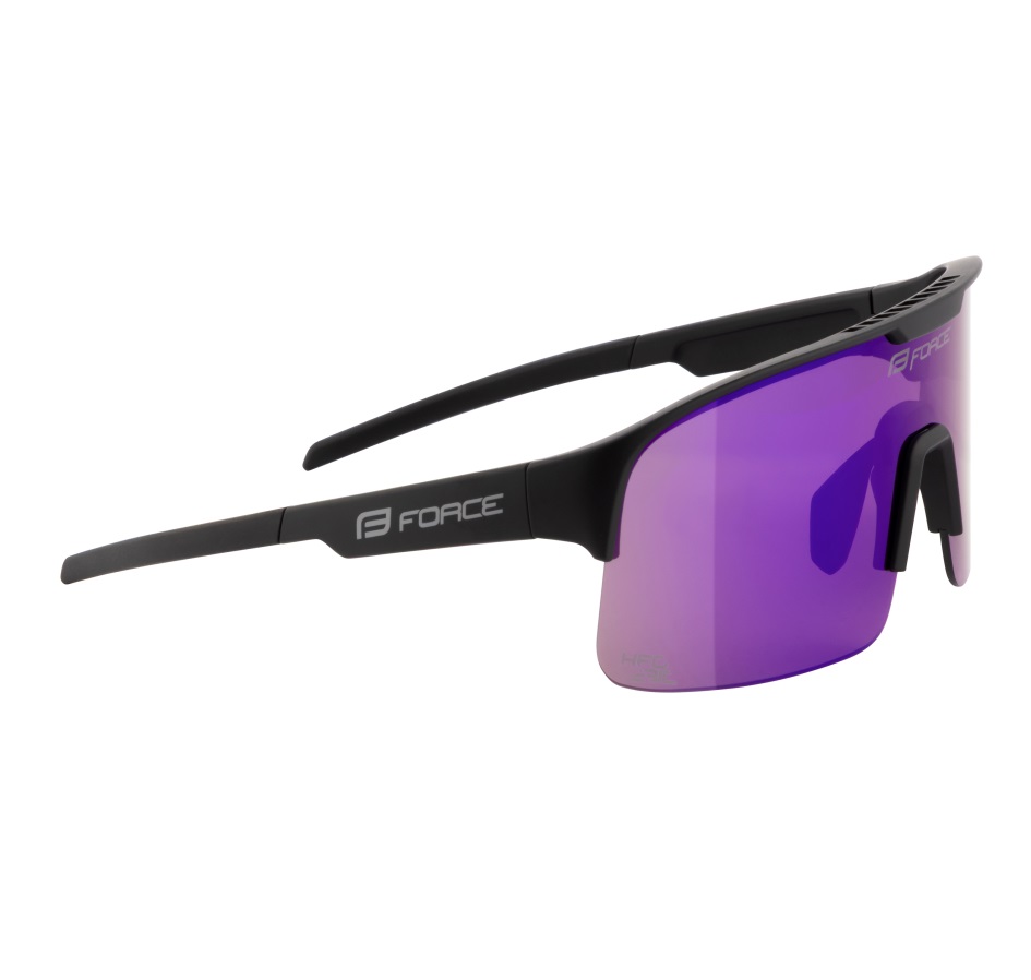 sunglasses FORCE SPIRE black, purple mirr. lens