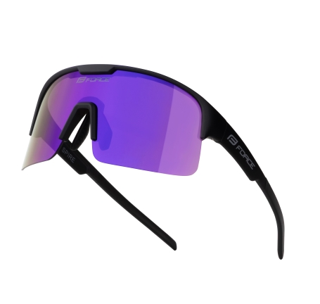 sunglasses FORCE SPIRE black, purple mirr. lens