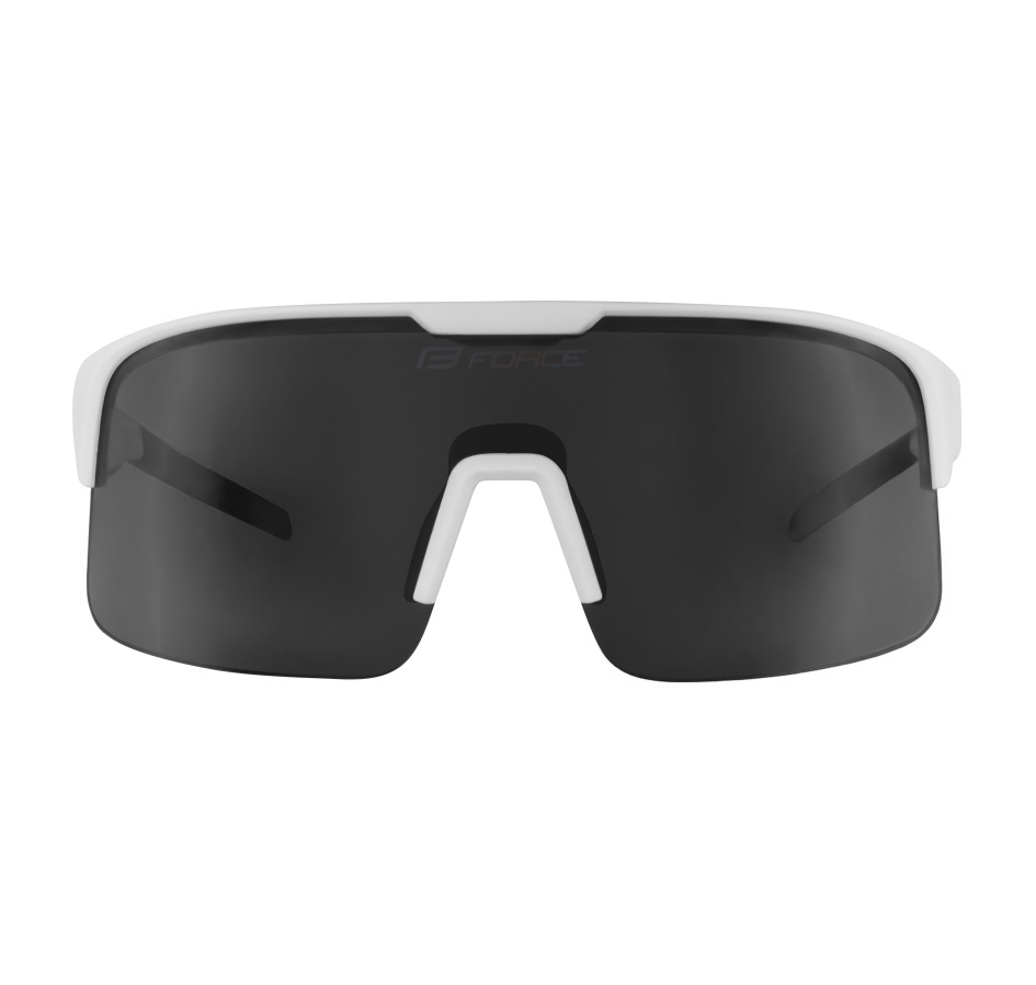 sunglasses FORCE SPIRE white, black mirr. lens