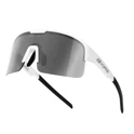 sunglasses FORCE SPIRE white, black mirr. lens