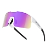 sunglasses FORCE SPIRE white, purple mirr. lens