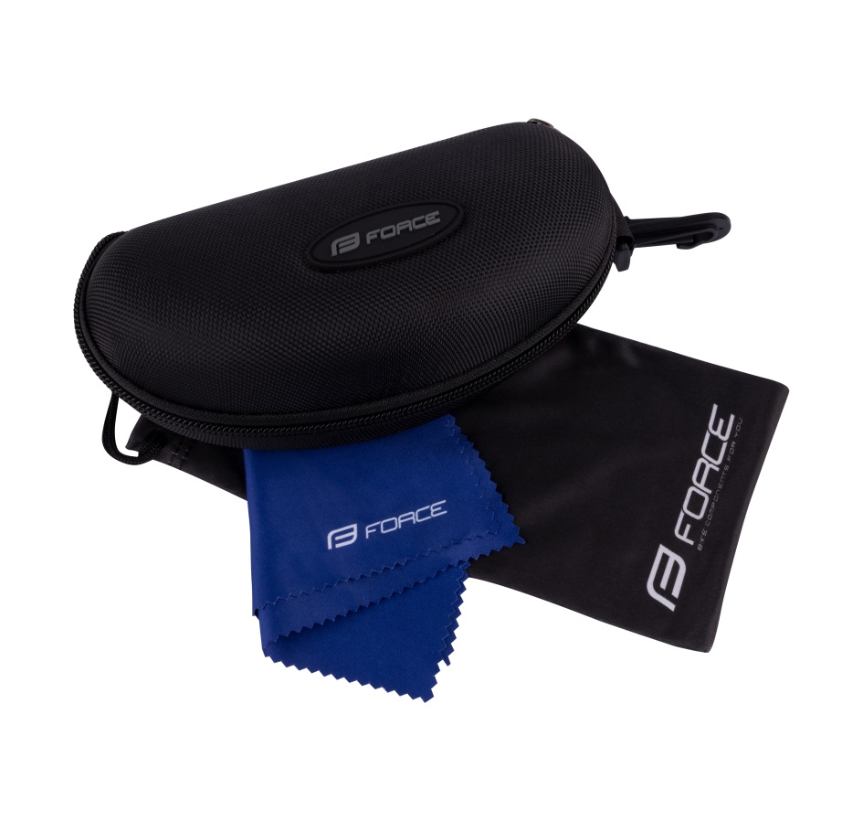 sunglasses FORCE STRIVE black, black mirror lens